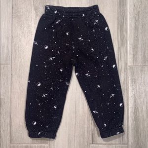 Galaxy space star moon planet sweatpants 3T